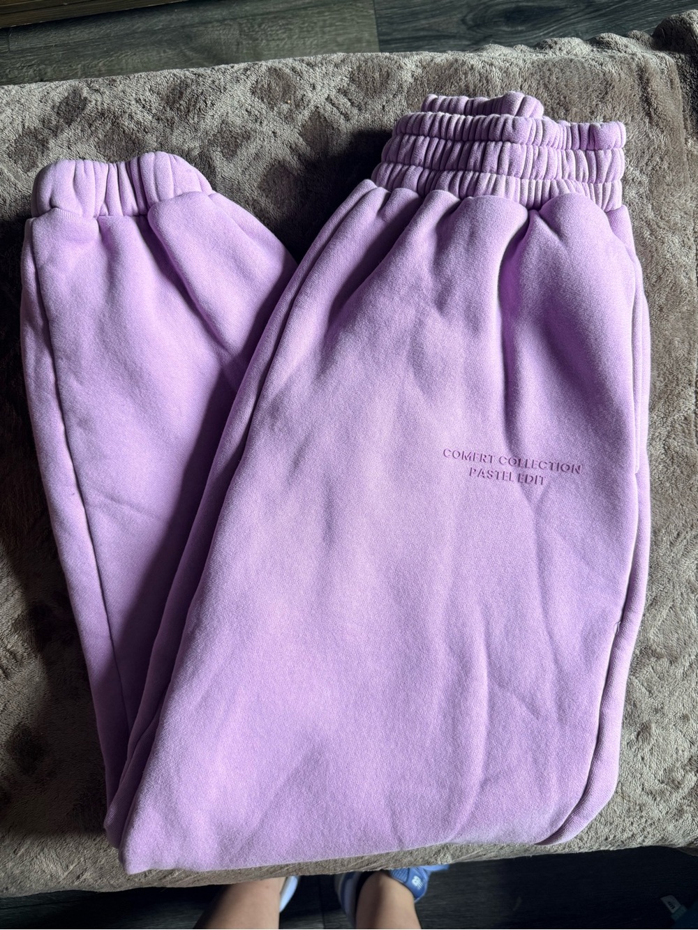 Comfort Collection Pastel Lilac Jogger Pants